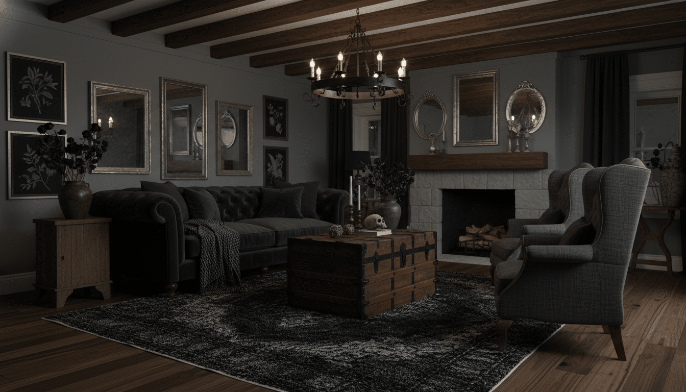 Dark Rustic Goth Farmhouse Decor Inspiration: Embrace Bold, Moody Elegance